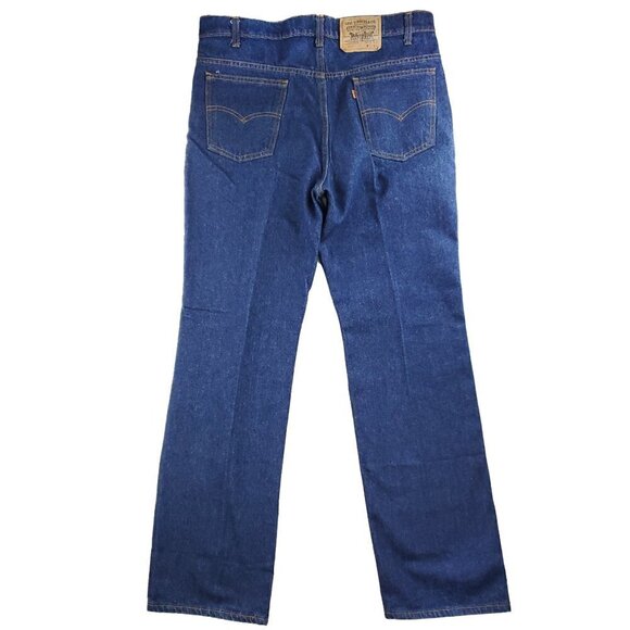 Levi's 517 Orange Tab Jeans Bootcut Vintage USA Dark Wash Denim Men's 38x34 NWOT - Picture 2 of 12